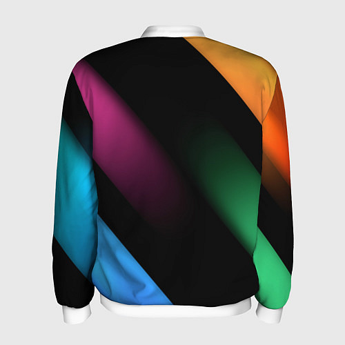 Мужской бомбер Multicoloured / 3D-Белый – фото 2