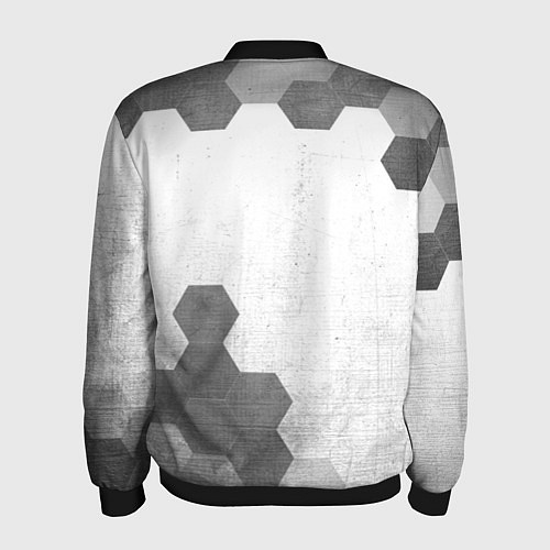Мужской бомбер Among Us - white gradient вертикально / 3D-Черный – фото 2