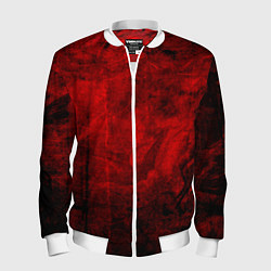 Мужской бомбер Абстракция - red trash darkness