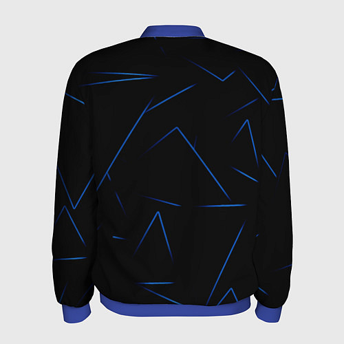 Мужской бомбер Color blue line / 3D-Синий – фото 2