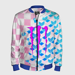 Бомбер мужской Monster energy neon anime, цвет: 3D-синий