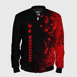Мужской бомбер Tottenham - red gradient по-вертикали