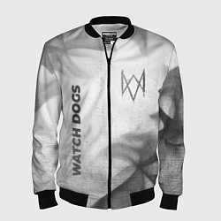 Бомбер мужской Watch Dogs - white gradient вертикально, цвет: 3D-черный