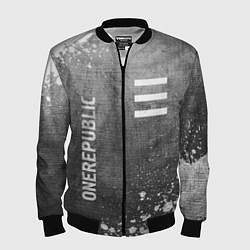 Бомбер мужской OneRepublic - grey gradient вертикально, цвет: 3D-черный