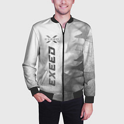 Бомбер мужской Exeed - white gradient по-вертикали, цвет: 3D-черный — фото 2