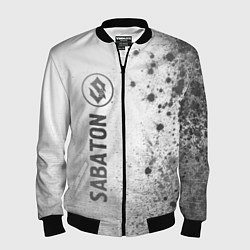 Бомбер мужской Sabaton - white gradient по-вертикали, цвет: 3D-черный