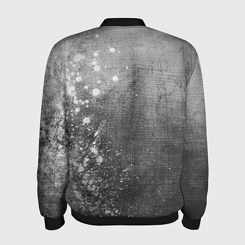 Мужской бомбер Great Wall - grey gradient по-вертикали / 3D-Черный – фото 2