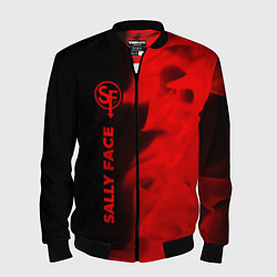 Бомбер мужской Sally Face - red gradient по-вертикали, цвет: 3D-черный