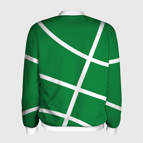 Мужской бомбер Boston Celtics green / 3D-Белый – фото 2