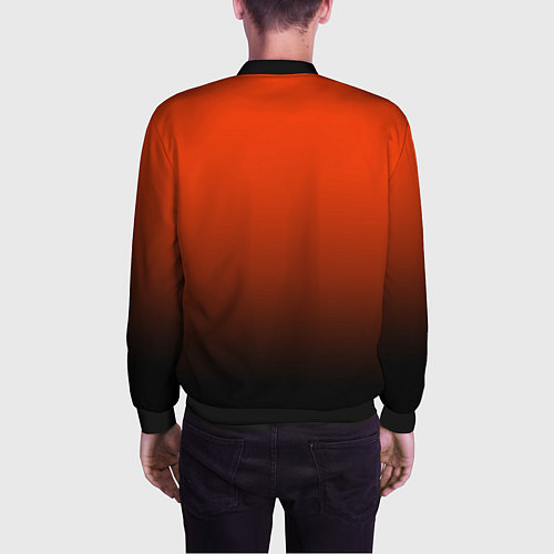 Мужской бомбер Анахайм Дакс - оранжевый градиент / 3D-Черный – фото 4
