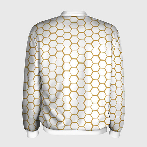 Мужской бомбер Анахайм Дакс - белые соты / 3D-Белый – фото 2