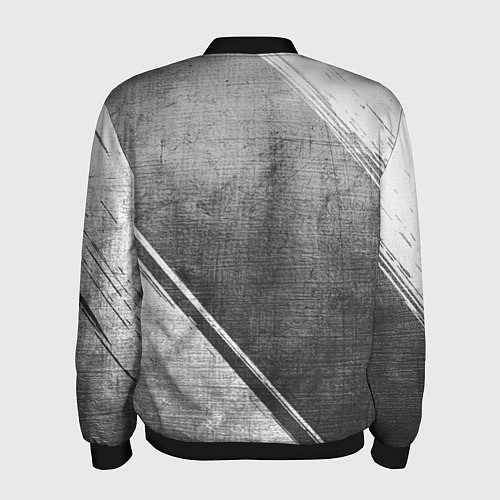 Мужской бомбер Red Hot Chili Peppers - grey gradient вертикально / 3D-Черный – фото 2