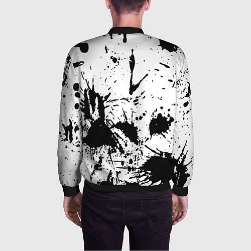 Мужской бомбер Monster energy краски / 3D-Черный – фото 4