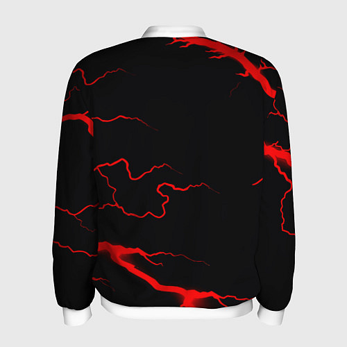Мужской бомбер Monster energy storm red / 3D-Белый – фото 2