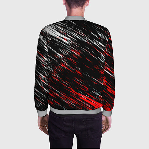 Мужской бомбер Monster energy полосы красок / 3D-Меланж – фото 4