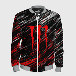 Бомбер мужской Monster energy полосы красок, цвет: 3D-меланж