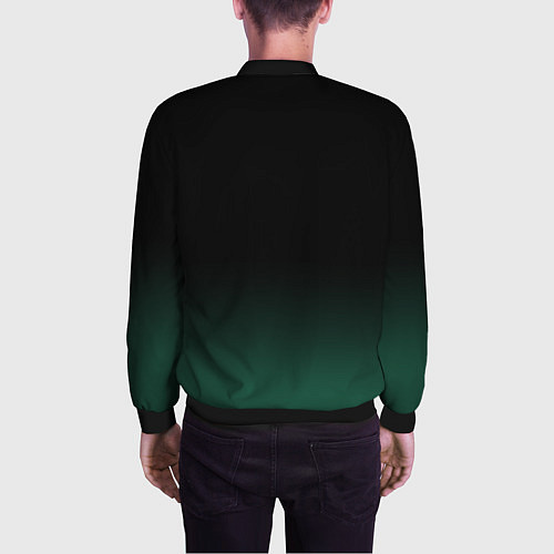 Мужской бомбер Миннесота Уайлд - градиент / 3D-Черный – фото 4