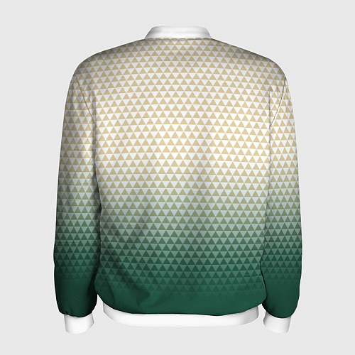 Мужской бомбер Миннесота Уайлд - геометрический градиент / 3D-Белый – фото 2