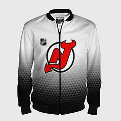 Мужской бомбер Нью Джерси Девилз - из белого в черный