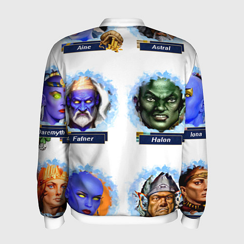 Мужской бомбер Heroes of might and magic 3 Tower / 3D-Белый – фото 2