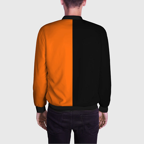 Мужской бомбер ФК Урал - два цвета / 3D-Черный – фото 4