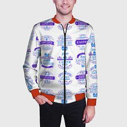 Бомбер мужской Easter holidays, цвет: 3D-красный — фото 2