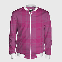 Бомбер мужской Checkered pink, цвет: 3D-белый