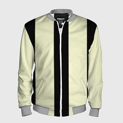 Бомбер мужской Color black beige line, цвет: 3D-меланж
