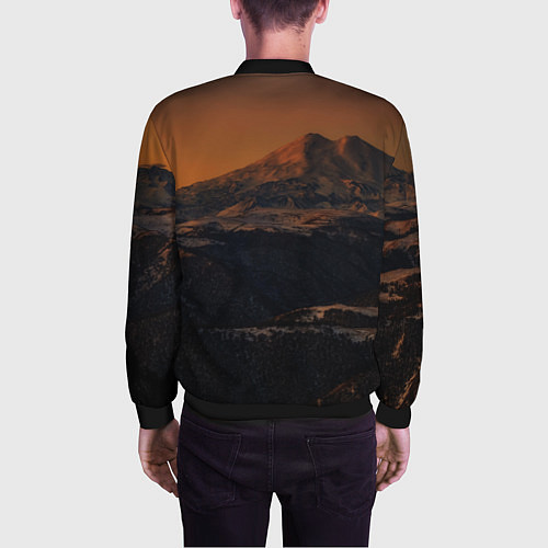 Мужской бомбер Эльбрус / 3D-Черный – фото 4