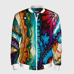 Мужской бомбер Разноцветный узор