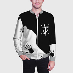 Бомбер мужской Doom отпечатки демона, цвет: 3D-меланж — фото 2