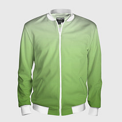 Мужской бомбер Градиент нежно-зеленый