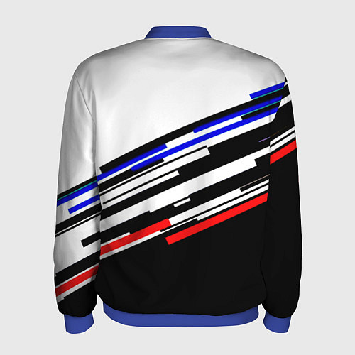 Мужской бомбер Doom line color / 3D-Синий – фото 2