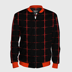 Бомбер мужской Color black red crosses, цвет: 3D-красный