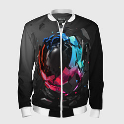 Бомбер мужской Abstract graphics, цвет: 3D-белый