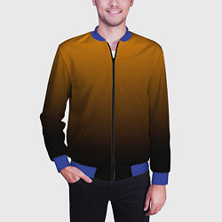 Бомбер мужской Orange gradient, цвет: 3D-синий — фото 2