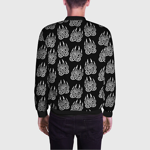 Мужской бомбер Doom хищник леса / 3D-Черный – фото 4