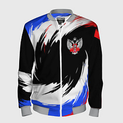 Бомбер мужской Федерация бокса РФ - краска, цвет: 3D-меланж