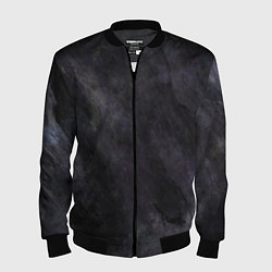 Бомбер мужской Абстракция - dark strokes of paint, цвет: 3D-черный