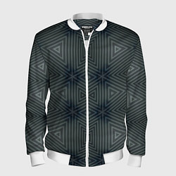 Бомбер мужской Треугольное сияние, цвет: 3D-белый