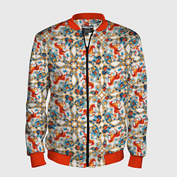 Мужской бомбер Орнамент с лошадью - символом Нового 2026 года