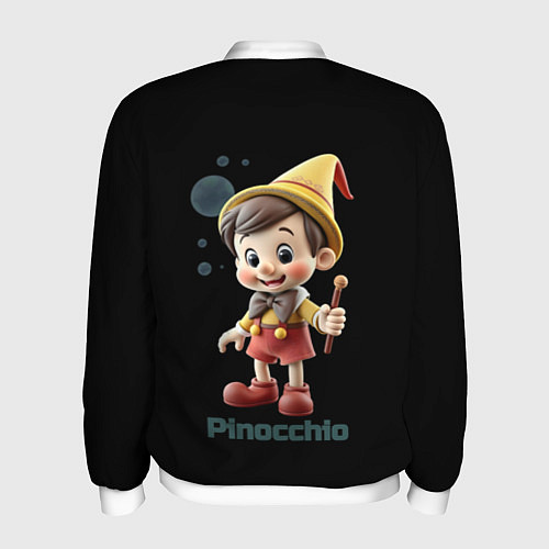 Мужской бомбер Pinocchio / 3D-Белый – фото 2