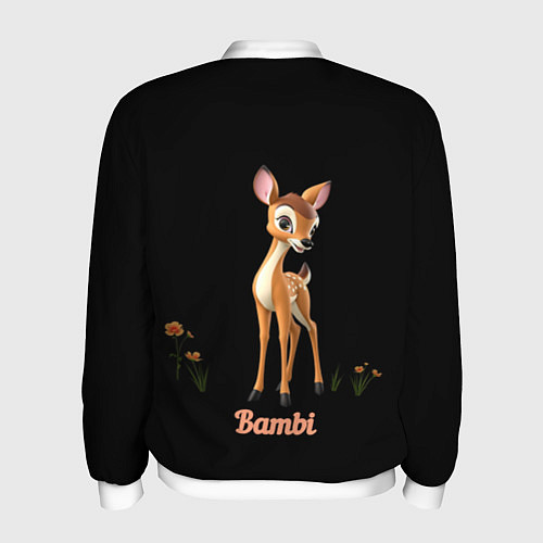 Мужской бомбер Bambi / 3D-Белый – фото 2