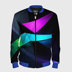 Мужской бомбер Neon colored geometric