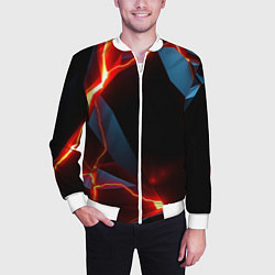 Бомбер мужской Tile breaking, цвет: 3D-белый — фото 2