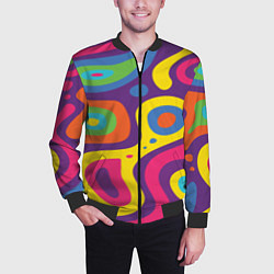 Бомбер мужской Abstract tac, цвет: 3D-черный — фото 2