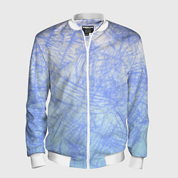 Бомбер мужской В инее, цвет: 3D-белый
