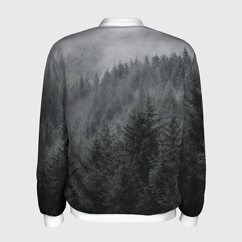 Мужской бомбер Древние боги суровых лесов / 3D-Белый – фото 2