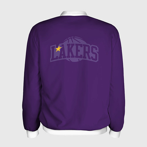 Мужской бомбер NBA Lakers / 3D-Белый – фото 2