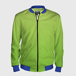 Бомбер мужской Color lime green, цвет: 3D-синий